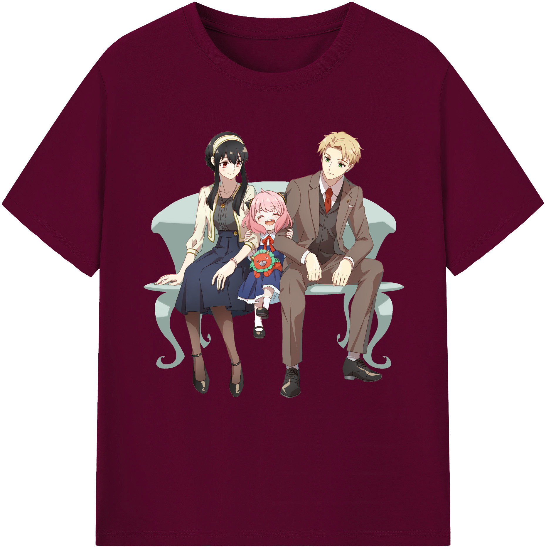 （画像用） SPY×FAMILY间谍家家酒 レディースカジュアルプリントTシャツ（綿100％）
